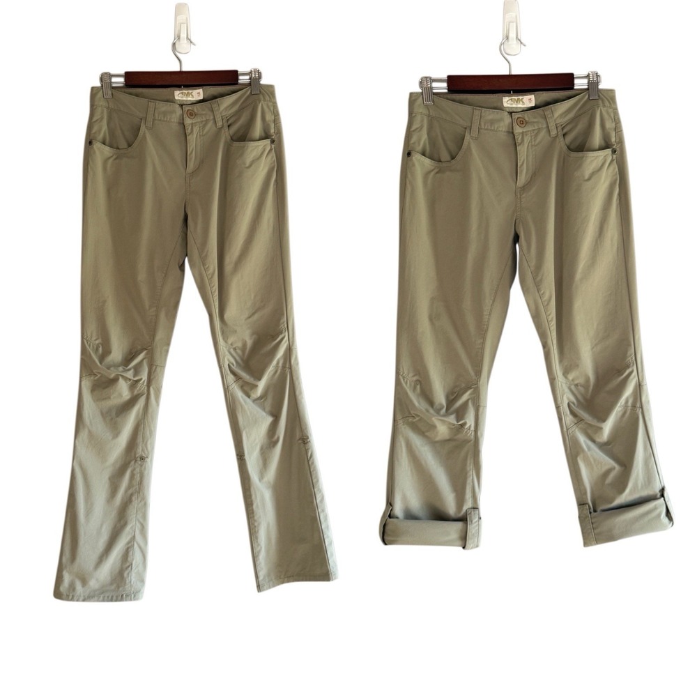 Mountain Khakis Cruiser II Hiking Pants Beige Roll Up Convertible Outdoor 4R